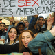 A recent anti-American protest in Paris.